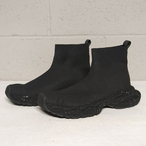 Source Unknown Shoes - Women's Bonni Rhinestone Embellished Sock Sneakers Size 9 EUC